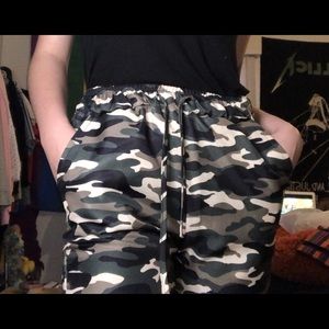 Camo Drawstring Pants